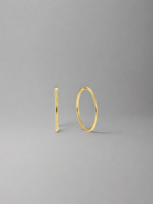 Hoop Earrings - Gold Sleepers 9ct Yellow Gold