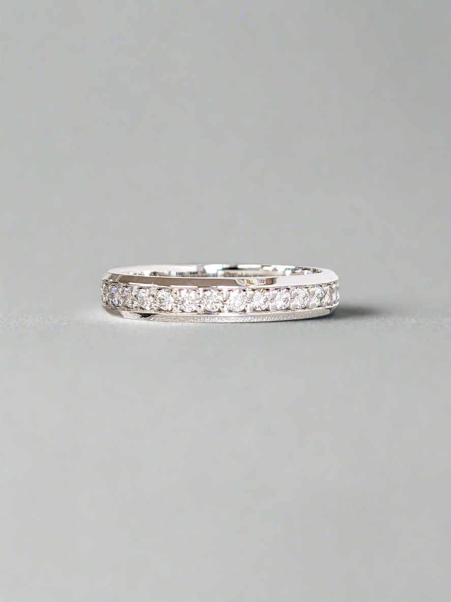 Wedding Band - Moissanite Full Eternity Band