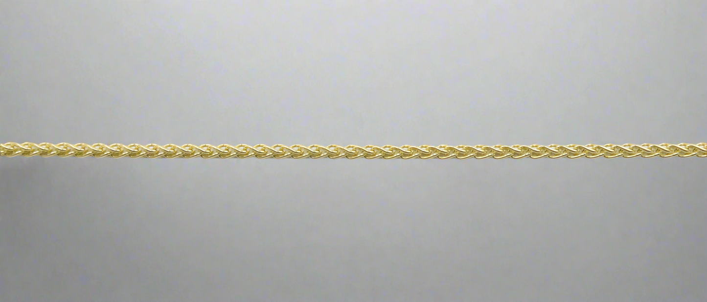 Necklace - 9ct Yellow Gold Wheat Chain