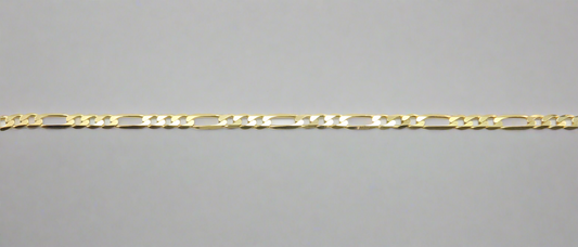 Necklace - 9ct Yellow Gold Figaro 3+1 Chains