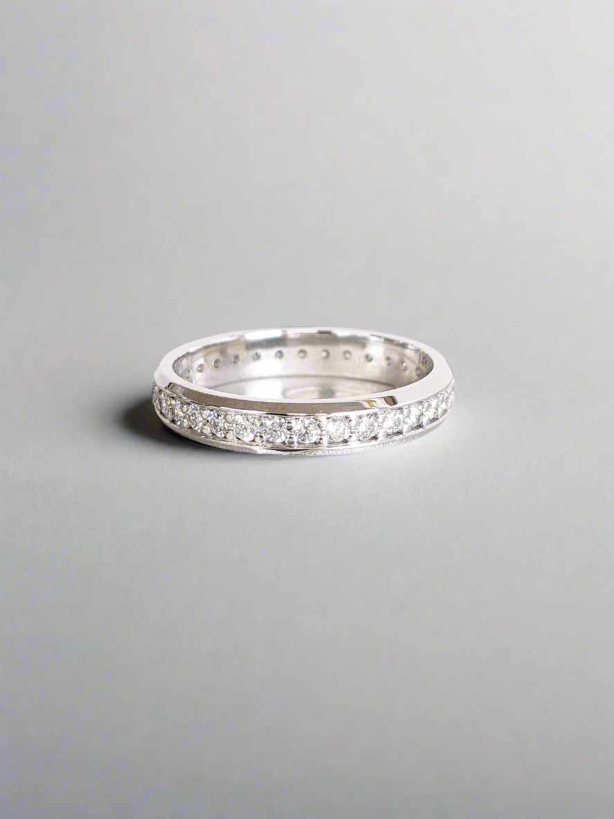 Wedding Band - Moissanite Full Eternity Band