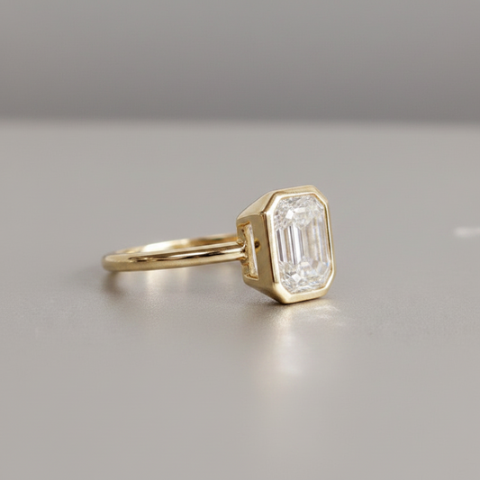 9ct Yellow Gold Bezel Set