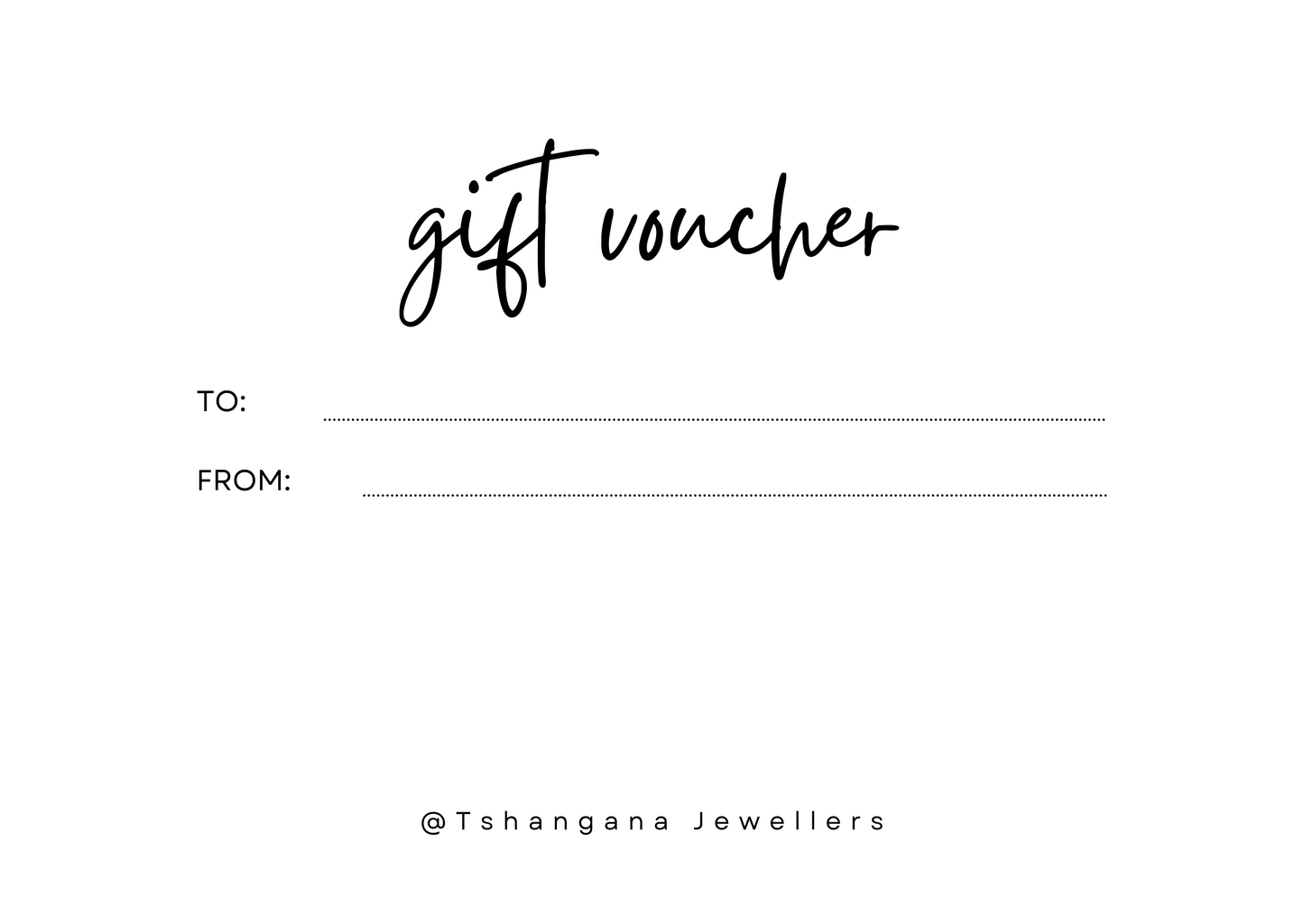 Tshangana Gift Card