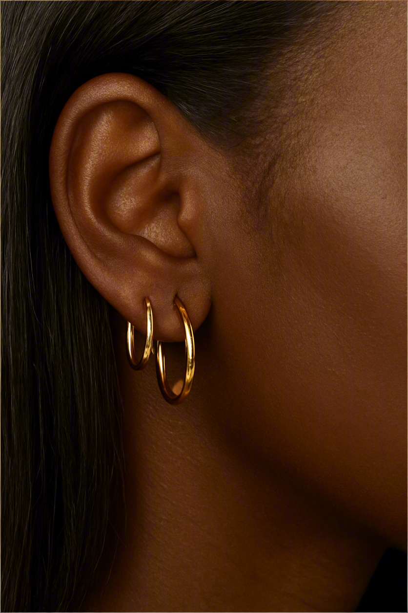 Hoop Earrings - Gold Sleepers 9ct Yellow Gold