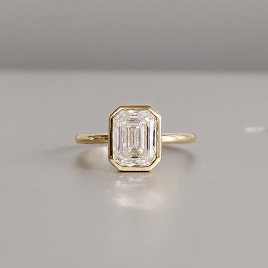 9ct Yellow Gold Bezel Set
